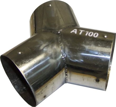 Переходник металлический Y-образный для шланга 100 мм NORDBERG AT100