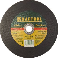 Круг отрезной абразивный по нержавеющей стали KRAFTOOL 230x1,6x22,23 мм 36252-230-1.6