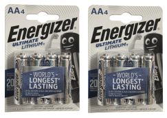 Батарейки литиевые AA LR6 ENERGIZER LITHIUM 8 шт E301535300-2