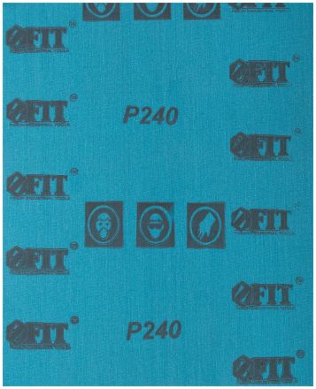 Шкурки наждачные на тканевой основе алюминий-оксидные Профи в листах 230х280 мм 10 шт Р 240 FIT 38199