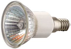 Лампа галогенная СВЕТОЗАР с защитным стеклом, цоколь E14, диаметр 51мм, 50Вт, 220В SV-44835