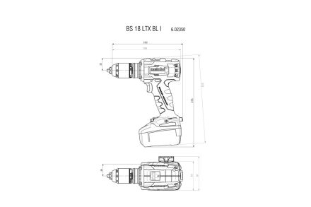 Дрель-шуруповерт 120 Нм 18 В METABO BS 18 LTX BL I 602350500