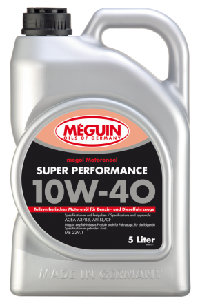 Масло моторное полусинтетическое Megol Motorenoel Super Performance 10W-40 5 л MEGUIN 4365