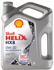 Моторное масло Helix HX8 0W-30 4 л SHELL 550050026