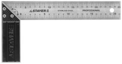 Угольник столярный STAYER PROFI гравированная шкала 37 мм 250 мм 3431-25_z01
