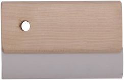 Шпатель ПВХ с деревянной ручкой, белый 100 мм КУРС 06831