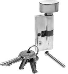 Цилиндровый механизм тип ключ-завертка английский тип ключа 5 шт, длина 60 мм, цвет - хром ЗУБР МАСТЕР 52103-60-2