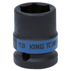 Головка ударная 1/2&quot; короткая 19 мм KING TONY 453519M