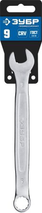 Комбинированный гаечный ключ 9 мм ЗУБР 27087-09_z01