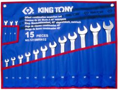 Набор комбинированных ключей 6-32 мм 15 предметов KING TONY 1215MRN02