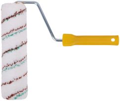 Валик микроволокно белый с красной и синей полосками 48/66 мм 230 мм FIT 01840