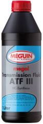 Масло трансмиссионное синтетическое для АКПП Megol Transmission Fluid ATF III 1 л MEGUIN 4875