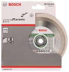 Алмазный диск Standard for Ceramic 115-22,23 мм BOSCH 2608602201