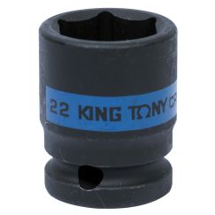 Головка ударная 1/2&quot; короткая 22 мм KING TONY 453522M