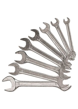 Набор ключей рожковых 6-17 мм 6 шт хромированные SPARTA 152305