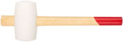 Киянка резиновая белая, деревянная ручка 70 мм КУРС 45334