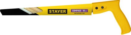 Ножовка выкружная Compass 300 мм 10 TPI с острием для просверливания STAYER 1518_z01