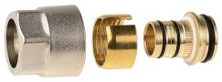 Соединитель для металлопластиковых труб евроконус никелированная латунь 3/4&quot;/20 x 2 мм GENERAL FITTINGS 51047-3/4-20