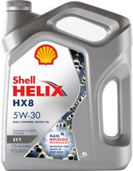 Моторное масло HELIX HX8 ECT 5W-30 4 л SHELL 550048035