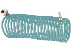 Полиуретановый спиральный шланг BASF 10 м с быстросъемами STELS 57007