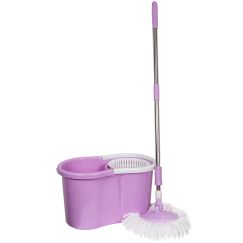 Комплект для мытья пола с центрифугой фиолетовое ИЗУМРУД 1001