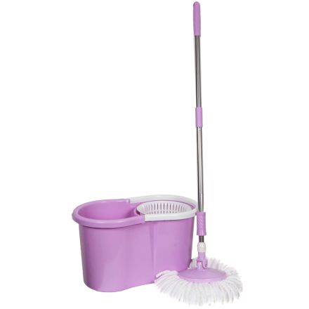 Комплект для мытья пола с центрифугой фиолетовое ИЗУМРУД 1001