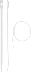 Кабельные стяжки белые КОБРА с плоским замком 3.6x150 мм 50 шт ЗУБР ПРОФЕССИОНАЛ 30930-36-150