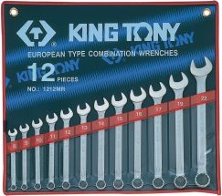 Набор комбинированных ключей 8-22 мм 12 предметов KING TONY 1212MR