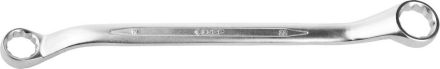 Ключ ЗУБР ПРОФИ гаечный накидной изогнутый 19х22 мм 27132-19-22