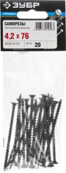 Саморезы по дереву с крупной резьбой ЗУБР PH2 4,2 x 76 мм 20 шт 300036-42-076
