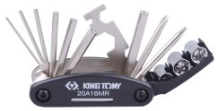 Набор инструментов для ремонта велосипедов 16 предметов KING TONY 20A16MR