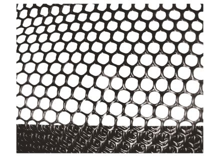 Сетка газонная в рулоне 2х30 ячейка 9х9 мм черная 64500