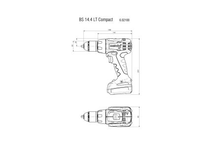 Дрель-шуруповерт 50 Нм 14.4 В METABO BS 14.4 LT Compact 602100510