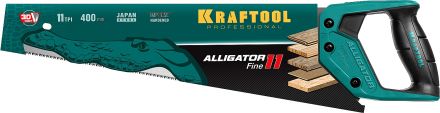 Ножовка для точного реза &quot;Alligator Fine 11&quot; 400 мм 11 TPI 3D зуб KRAFTOOL 15203-40