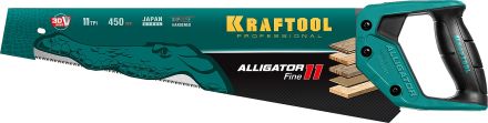 Ножовка для точного реза &quot;Alligator Fine 11&quot; 450 мм 11 TPI 3D зуб KRAFTOOL 15203-45