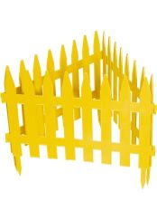 Забор декоративный Рейка 28x300 см желтый 65000
