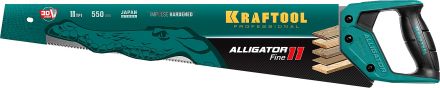 Ножовка для точного реза &quot;Alligator Fine 11&quot; 550 мм 11 TPI 3D зуб KRAFTOOL 15203-55