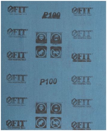 Шкурки наждачные на тканевой основе в листах 230х280 мм 10 шт Р 100 FIT 38010