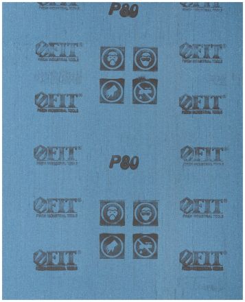 Шкурки наждачные на тканевой основе в листах 230х280 мм 10 шт Р 80 FIT 38008