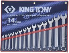 Набор комбинированных ключей 8-24 мм 14 предметов KING TONY 1215MR