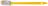 Кисть радиаторная, натуральная светлая щетина, желтая 1,5&quot; (38 мм) FIT 01219