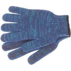 Перчатки трикотажные усиленные гелевое ПВХ-покрытие 7 класс синие СИБРТЕХ 68183