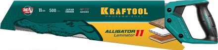 Ножовка по ламинату &quot;Alligator LAMINATOR 11&quot; 500 мм 11 TPI 3D зуб KRAFTOOL 15207