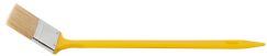 Кисть радиаторная, натуральная светлая щетина, желтая 2,5&quot; (63 мм) FIT 01221
