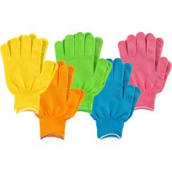 Перчатки в наборе зеленый, розовая фуксия, желтый, синий, оранжевый L PALISAD 67854