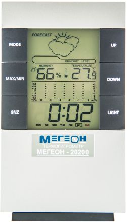 Термогигрометр настольный МЕГЕОН 20200 3388