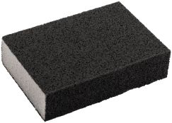 Губка шлифовальная алюминий-оксидная, 100х70х25 мм, средняя жесткость Р 60/ Р 100 FIT 38367