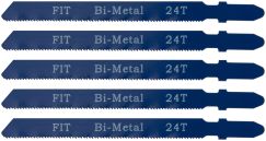 Полотна для электролобзика по металлу Профи 75 мм EU Bi-metal 5 шт 24 TPI FIT 41120