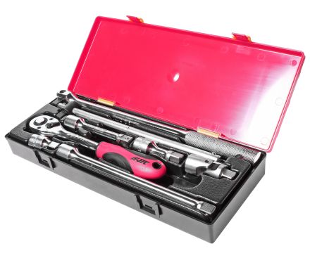 Набор инструментов 8 предметов слесарно-монтажный 1/2&quot; (ключ-трещотка, вороток, удлинитель) в кейсе JTC-K4082