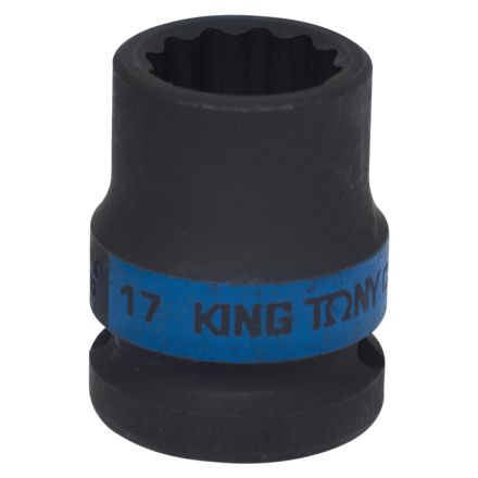 Головка ударная 1/2&quot; короткая 12-гранная 18 мм KING TONY 453018M